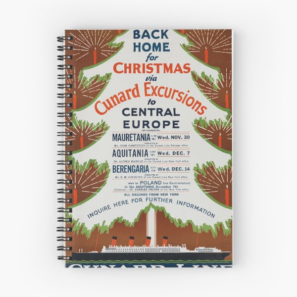 Item preview, Back Home for Christmas vintage travel poster designed and sold by stickart-marek.