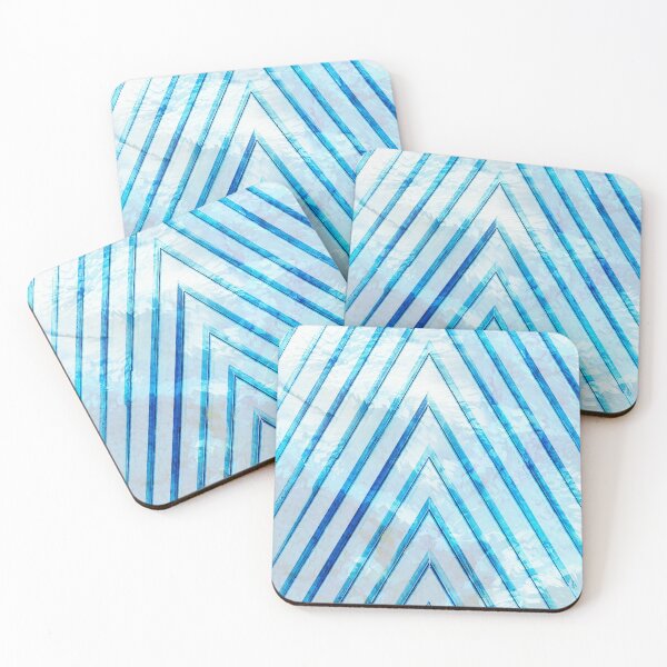 Item preview, Blue Stripes - Ice - Winter - Snow - Trendfashion - Abstract Art - iced out designed and sold by BabyYodaSticker.