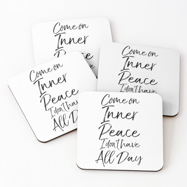 Item preview, Come on Inner Peace I Don't Have All Day Cute Yoga Quote designed and sold by TNDesignStudio.