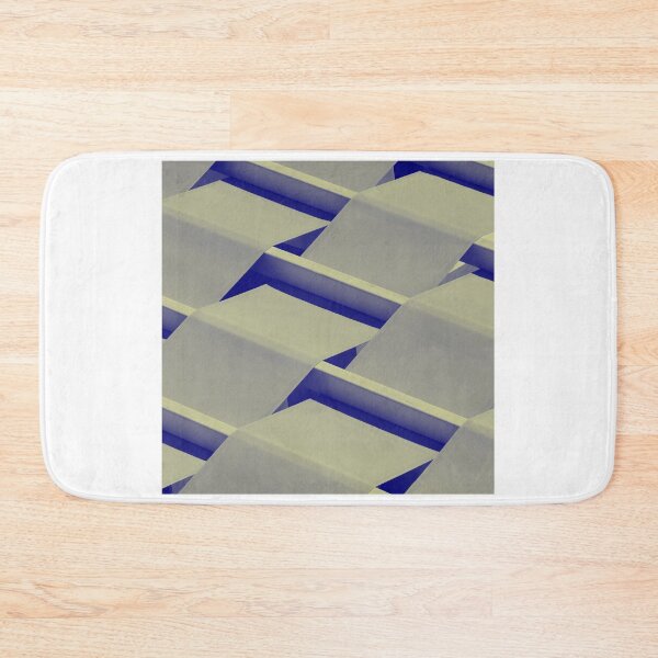 Item preview, Fabric and wood sunshade shelter construction, small village, Santorini island, Greece, blue and white. designed and sold by Santorini Gallery.