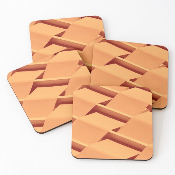 Item preview, Fabric and wood sunshade shelter construction, small village, Santorini island, Greece, orange and brown designed and sold by Santorini Gallery.
