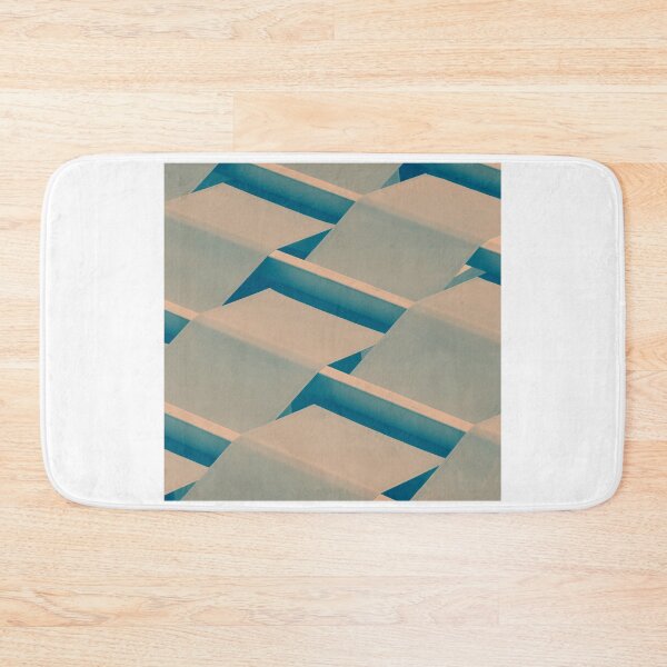 Item preview, Fabric and wood sunshade shelter construction, small village, Santorini island, Greece, azure, green, and white designed and sold by Santorini Gallery.