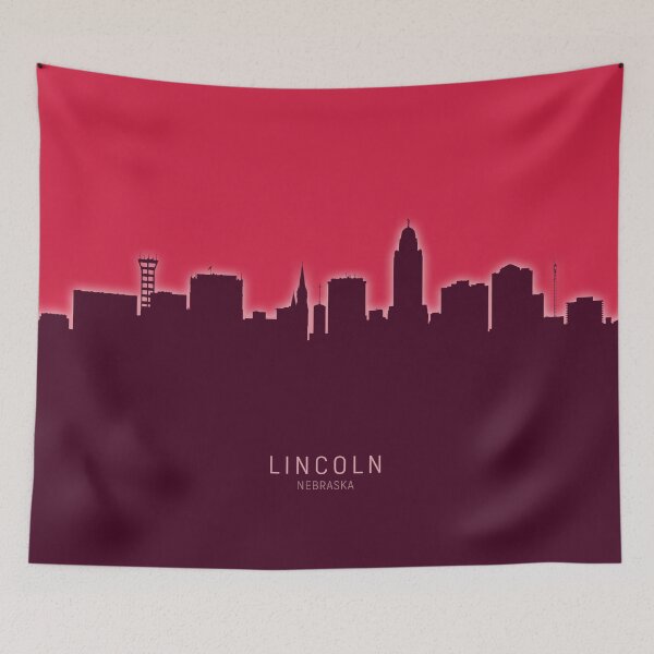 Item preview, Lincoln Nebraska Skyline designed and sold by ArtPrints.