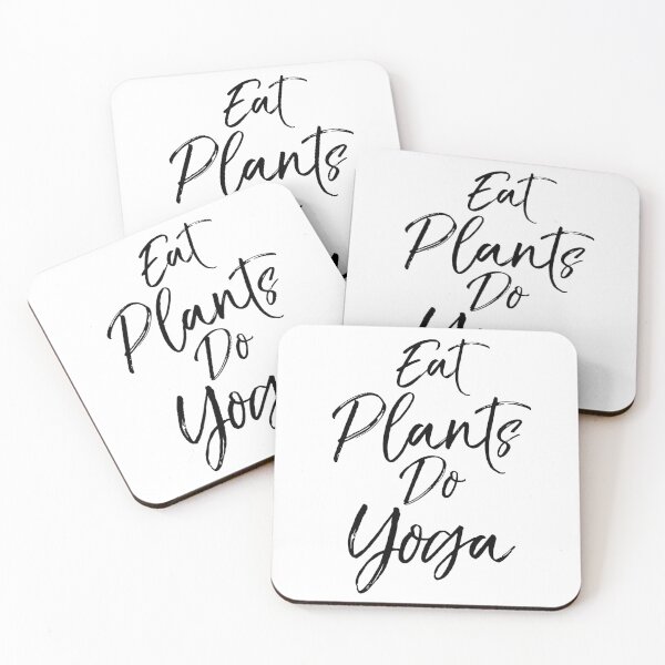 Item preview, Eat Plants Do Yoga Vegan Gift Cute Yoga Quote designed and sold by TNDesignStudio.