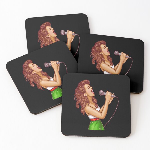 Item preview, Pop art woman singing design gift idea for girls who sing designed and sold by BRtisticDesigns.