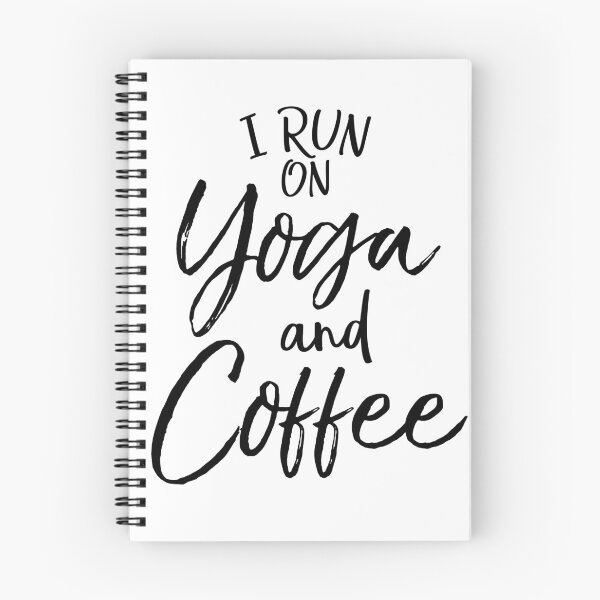 Item preview, I Run on Yoga and Coffee Cute Yoga Quote designed and sold by TNDesignStudio.