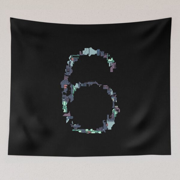 Item preview, Number Six designed and sold by WhimsyCanvasPrints.