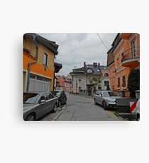 A street,Sarajevo. Canvas Print