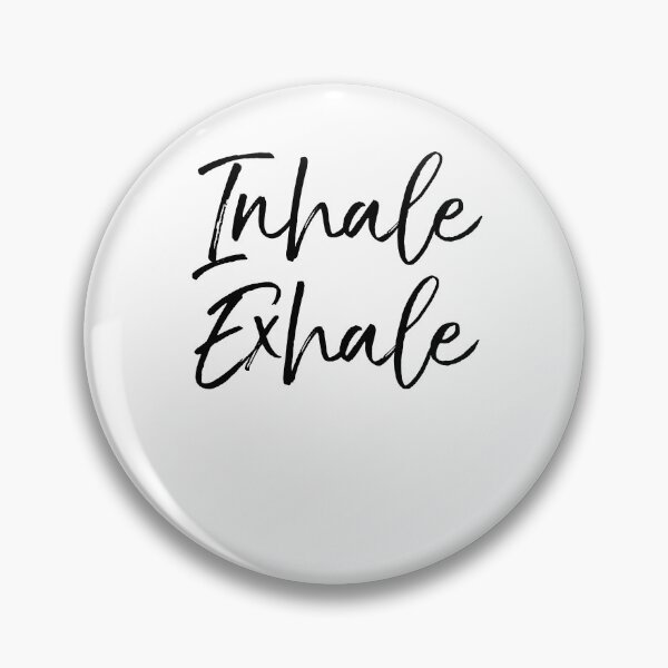 Item preview, Inhale Exhale Cute Yoga Quote designed and sold by TNDesignStudio.