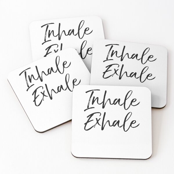 Item preview, Inhale Exhale Cute Yoga Quote designed and sold by TNDesignStudio.