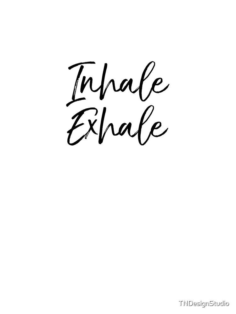 Aperçu 5 sur 5. Robe trapèze avec l'œuvre Inhale Exhale Cute Yoga Quote créée et vendue par TNDesignStudio.