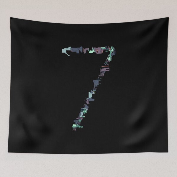 Item preview, Number Seven designed and sold by WhimsyCanvasPrints.