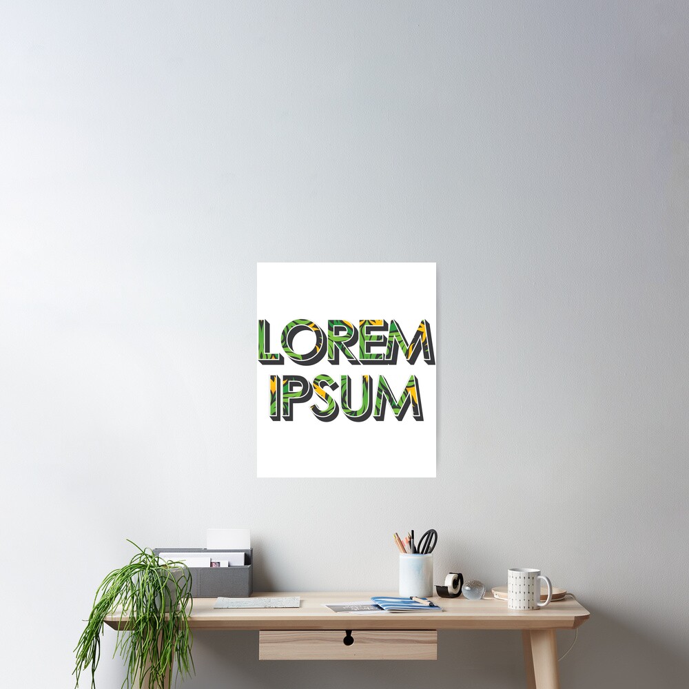 "Lorem Ipsum dummy text design" Poster by pixiflow Redbubble