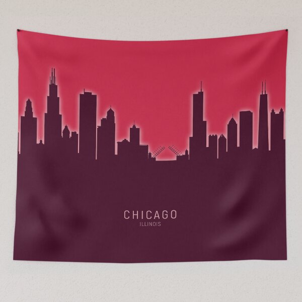 Item preview, Chicago Illinois Skyline designed and sold by ArtPrints.