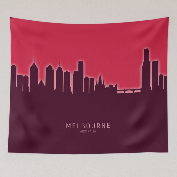 Item preview, Melbourne Australia Skyline designed and sold by ArtPrints.