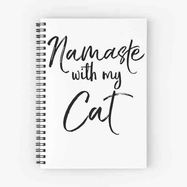 Item preview, Namaste with My Cat Cute Yoga Quote designed and sold by TNDesignStudio.