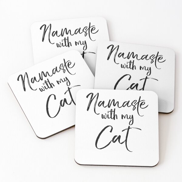 Item preview, Namaste with My Cat Cute Yoga Quote designed and sold by TNDesignStudio.