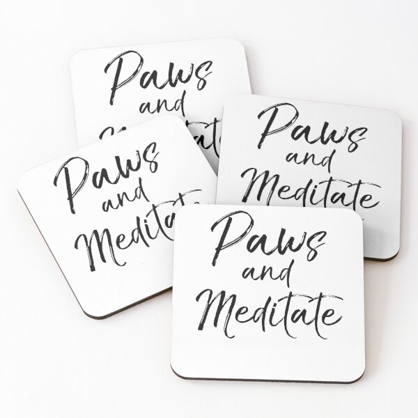 Item preview, Paws and Meditate Dog Pun Cute Yoga Quote designed and sold by TNDesignStudio.