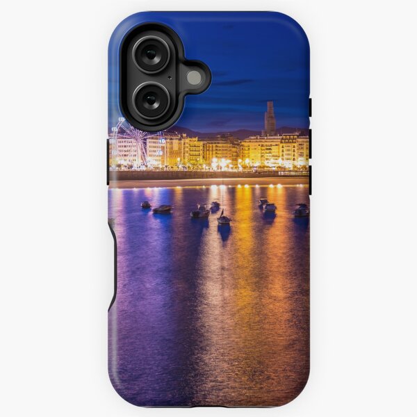 Vista previa del artículo con la obra «Donostia San Sebastián de noche # 14», diseñado y vendido por M Tchaikovsky.