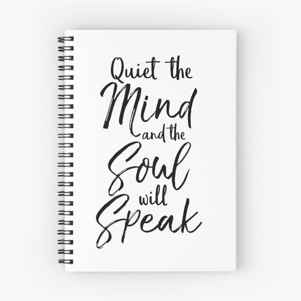 Item preview, Quiet the Mind and the Soul will Speak Cute Yoga Quote designed and sold by TNDesignStudio.