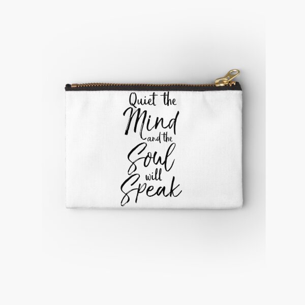 Item preview, Quiet the Mind and the Soul will Speak Cute Yoga Quote designed and sold by TNDesignStudio.