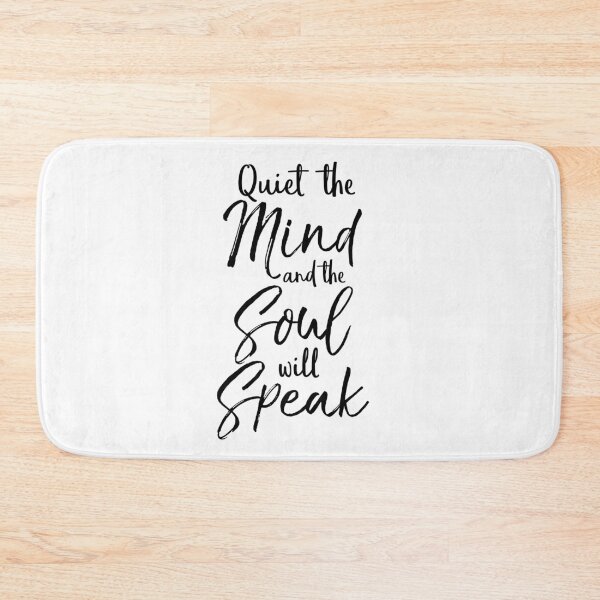 Item preview, Quiet the Mind and the Soul will Speak Cute Yoga Quote designed and sold by TNDesignStudio.