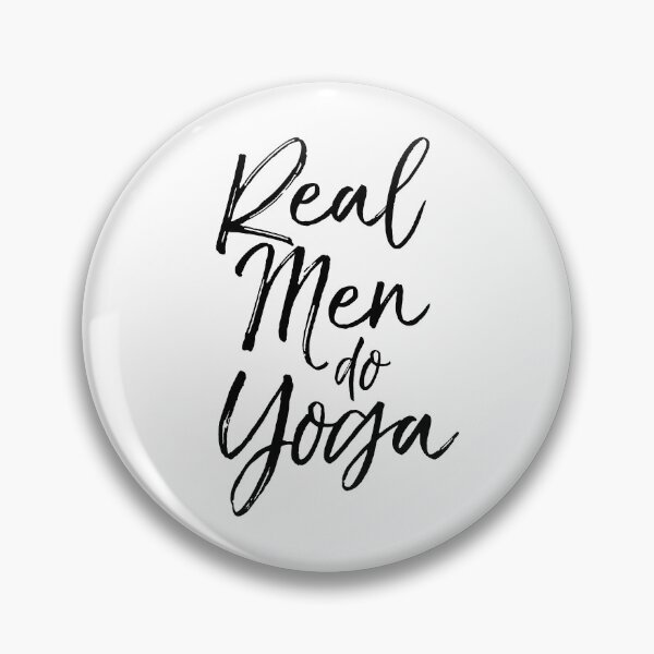 Item preview, Real Men Do Yoga Cute Yoga Quote designed and sold by TNDesignStudio.