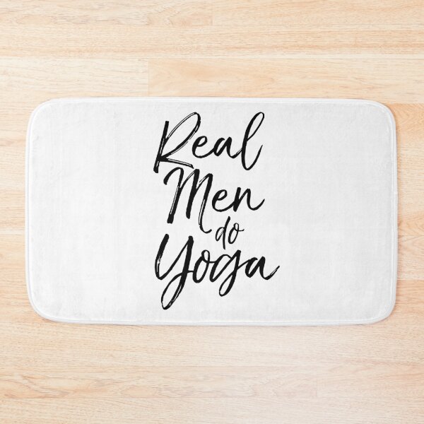 Item preview, Real Men Do Yoga Cute Yoga Quote designed and sold by TNDesignStudio.