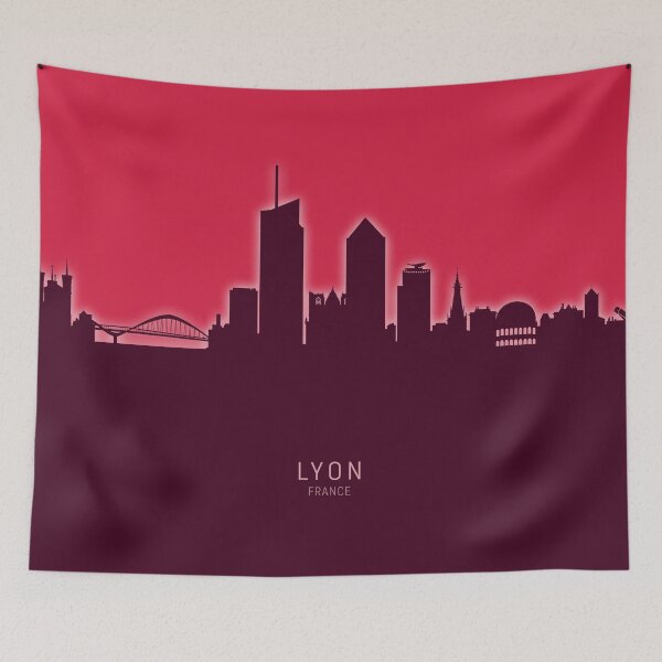 Item preview, Lyon France Skyline designed and sold by ArtPrints.