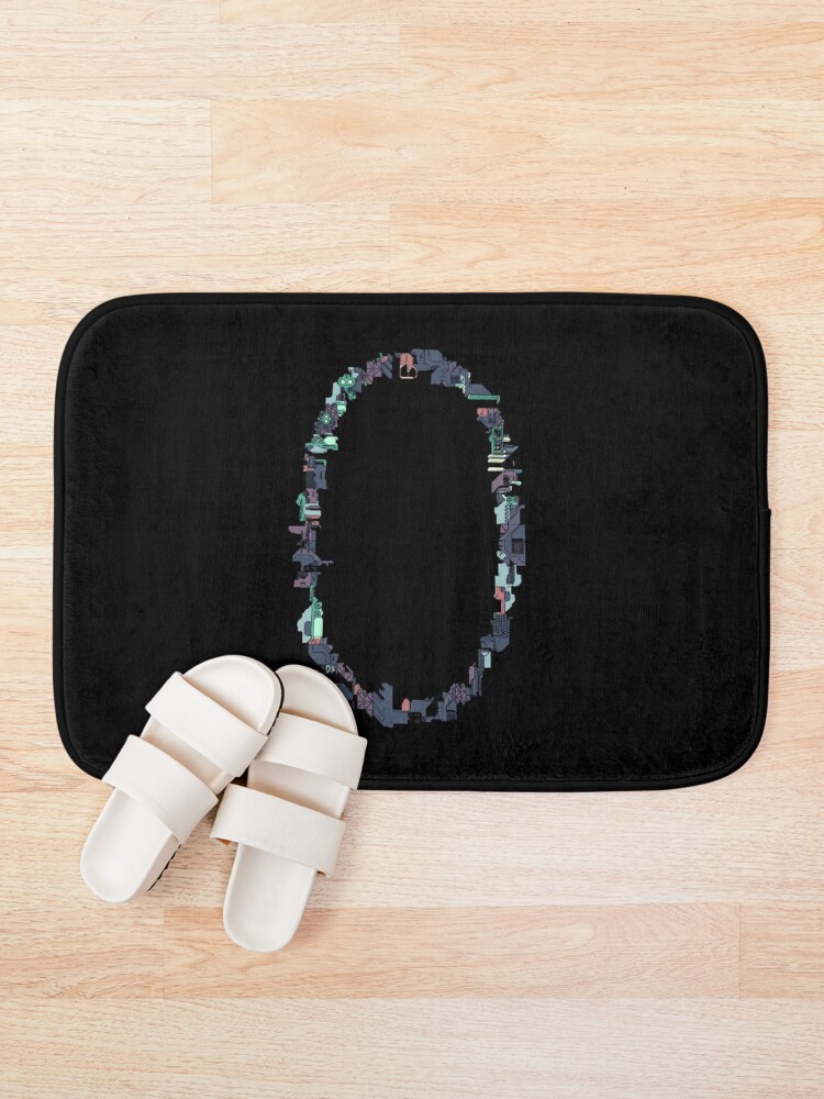 Thumbnail 1 of 6, Bath Mat, Number Zero designed and sold by dani3315.