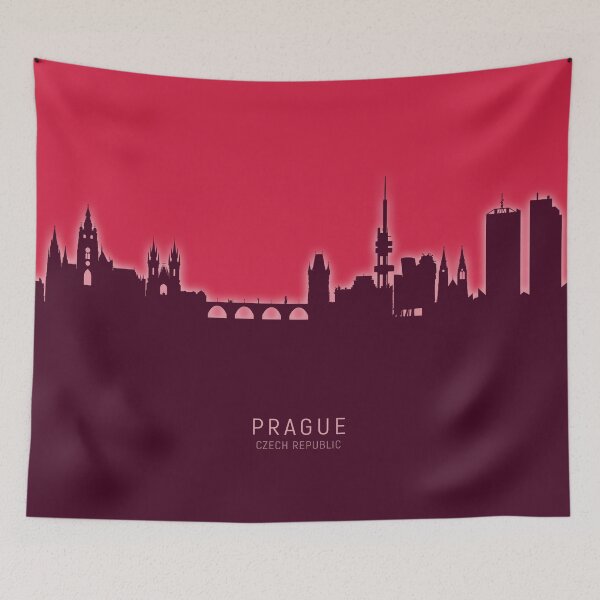 Item preview, Prague (Praha) Czech Republic Skyline designed and sold by ArtPrints.