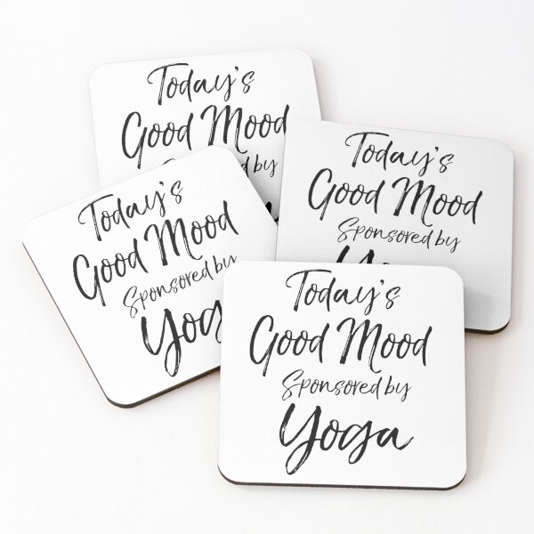 Item preview, Today's Good Mood Sponsored by Yoga Cute Yoga Quote designed and sold by TNDesignStudio.