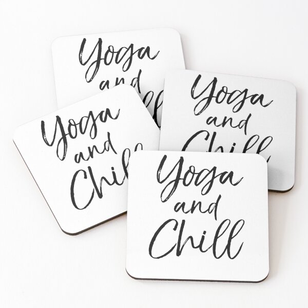 Item preview, Yoga and Chill Cute Yoga Quote designed and sold by TNDesignStudio.