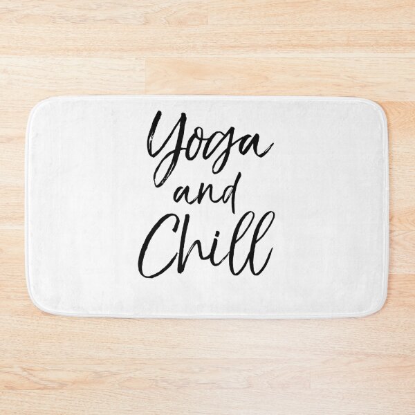 Item preview, Yoga and Chill Cute Yoga Quote designed and sold by TNDesignStudio.