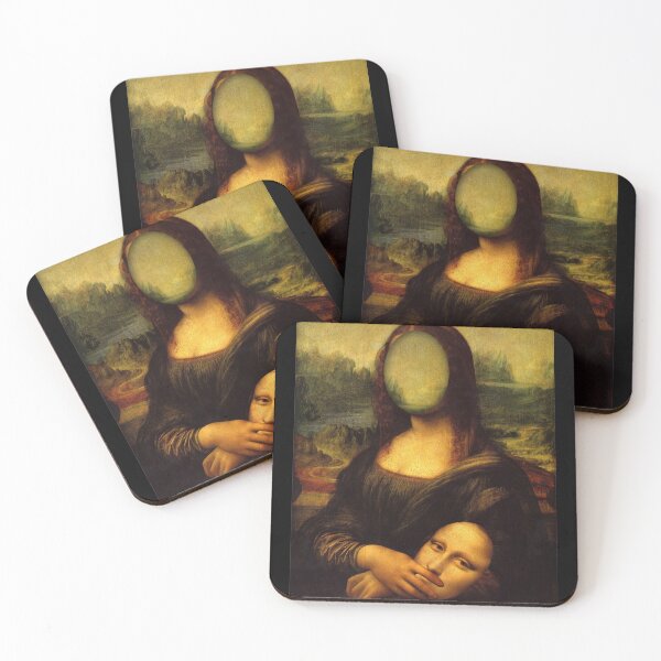 Item preview, Vintage Mona Lisa Face Off Her Face Mask To Protect Herself From Corona Virus Covid-19 designed and sold by belmahdy.