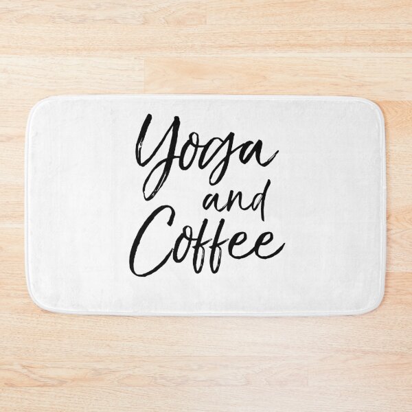 Item preview, Yoga and Coffee Cute Yoga Quote designed and sold by TNDesignStudio.