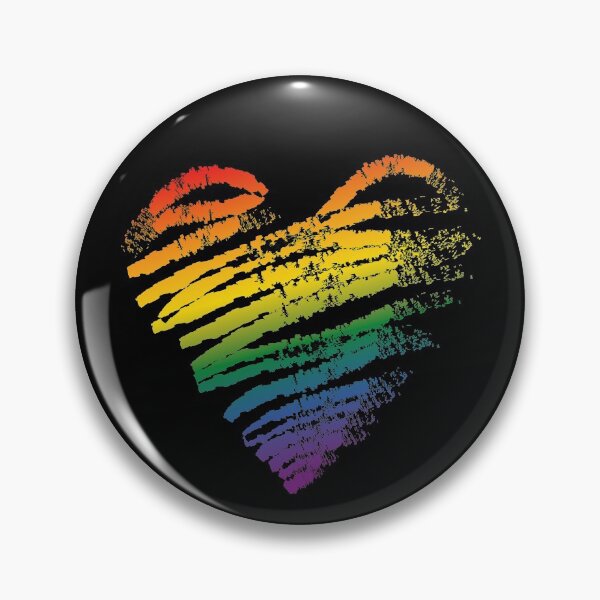 Aperçu de l'œuvre Drapeau du cœur de la fierté gaie et lesbienne LGBT créée et vendue par brightgift.