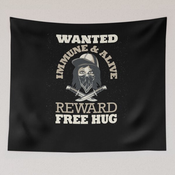 Item preview, Wanted Social Distancing Free Hug Cool Streetgang Design designed and sold by peter2art.