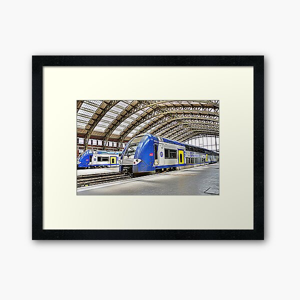 SNCF in Lille Framed Art Print