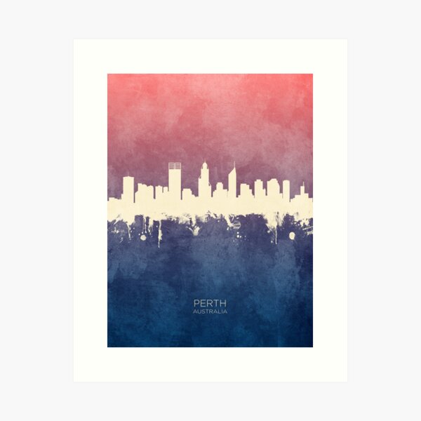 Item preview, Perth Australia Skyline designed and sold by ArtPrints.