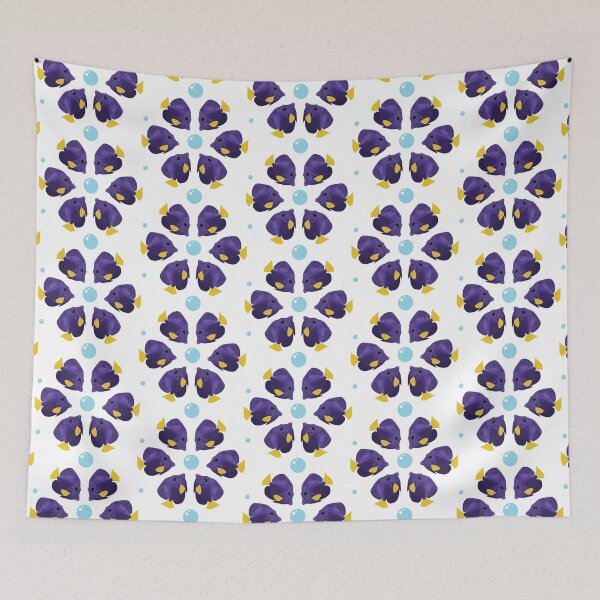 Item preview, Purple Tang fish illustration designed and sold by MickeyEdwards.