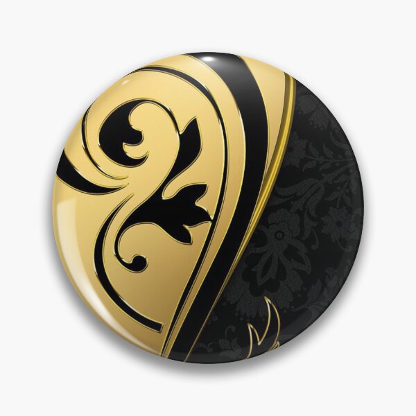 Item preview, Gold Frame Floral Black Wavy designed and sold by ahmed92.