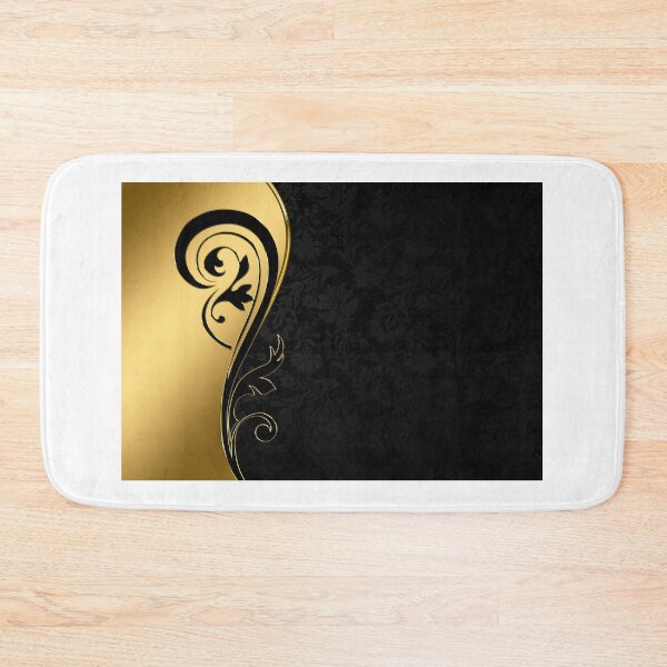Item preview, Gold Frame Floral Black Wavy designed and sold by ahmed92.