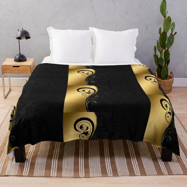 Item preview, Gold Frame Floral Black Wavy designed and sold by ahmed92.