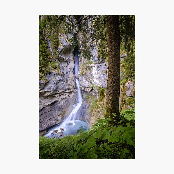 Pochtenfall waterfall, Switzerland Photographic Print