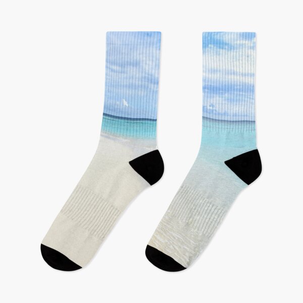 Item preview, Sunny day sandy beach and sea - turquoise blue and white  designed and sold by Artlajf.