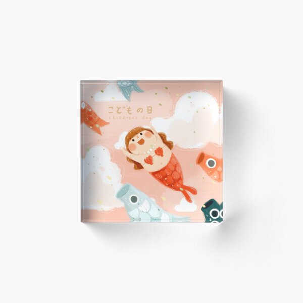 Koinobori: el día de los niños japoneses Bloque acrílico