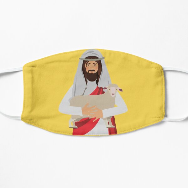 Download Halo Yellow Smiling Jesus Christ Mask By Babyclothes2020 Redbubble PSD Mockup Templates