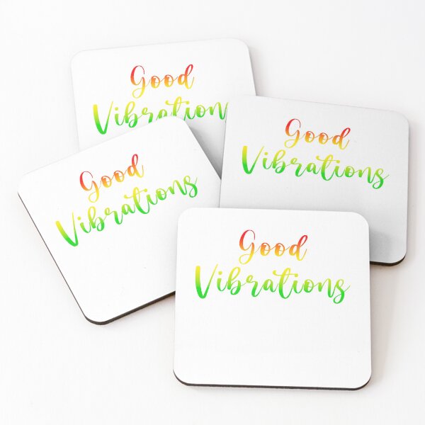 Item preview, Good vibrations reggae rasta colours on white designed and sold by Stageystuff.