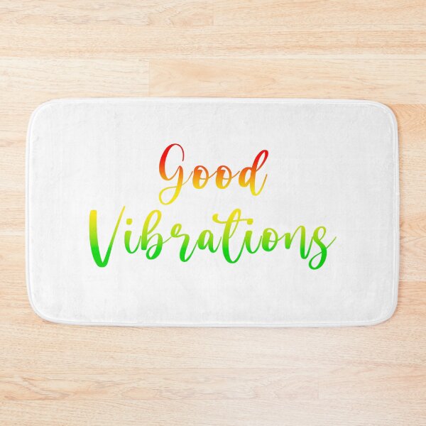 Item preview, Good vibrations reggae rasta colours on white designed and sold by Stageystuff.